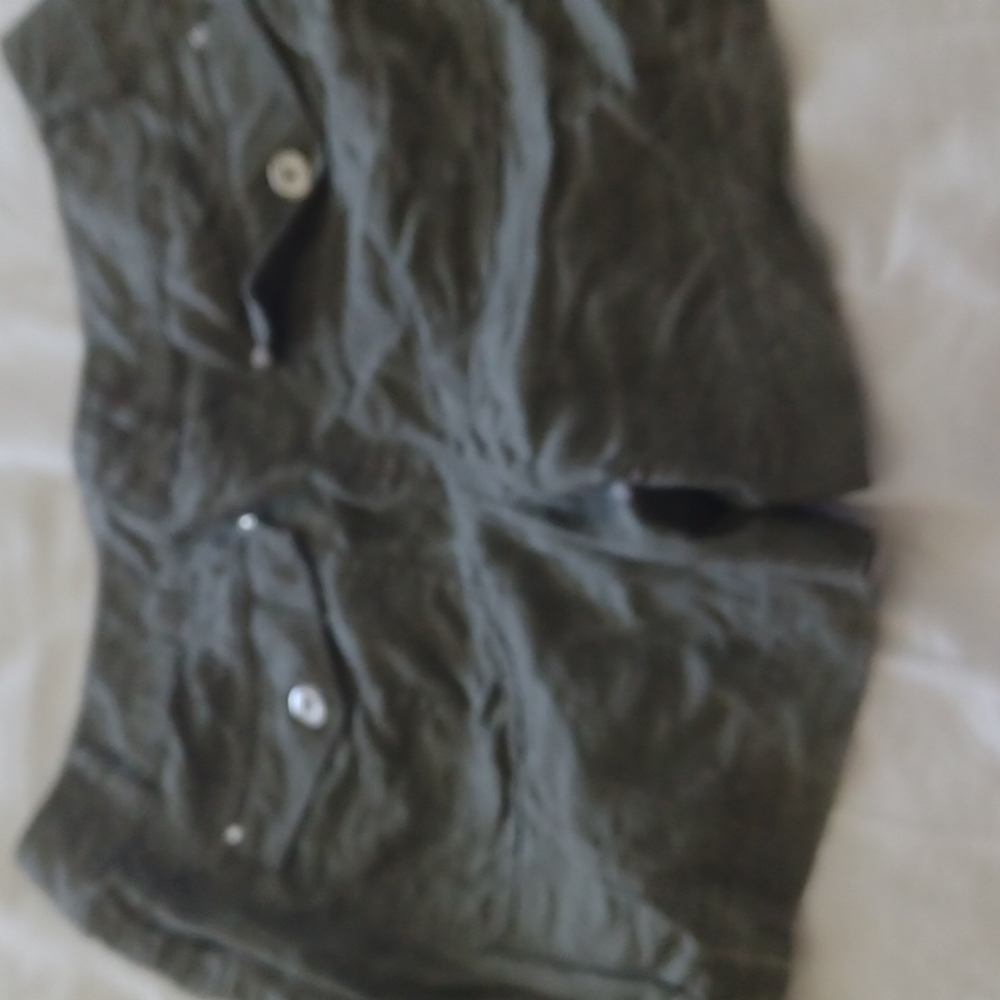 Olive Linen shorts by Inc